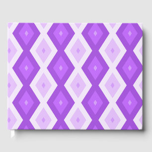Livre D'or Motif diamant violet clair
