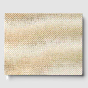 Livre D'or Motif Faux burlap