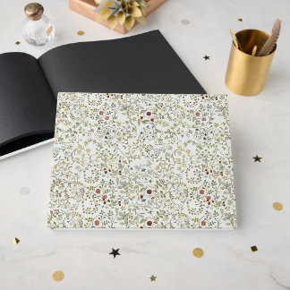 Livre D'or Motif floral broderie vintage windrush Morris