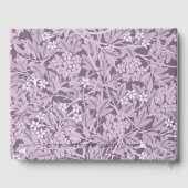 Livre D'or Motif floral William Morris de couleur pourpre Cou (Verso)