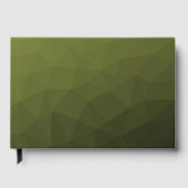 Livre D'or Motif géométrique du maillage vert de l'Armée (Recto)