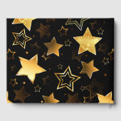 Livre D'or Motif sans couture avec étoiles d'or (Verso)