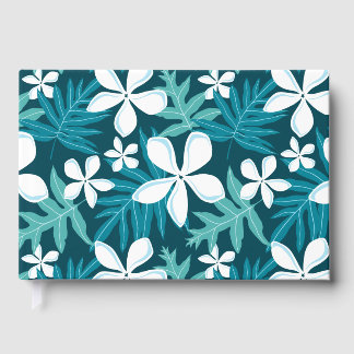 LIVRE D'OR MOTIF TIARE BLEU VERT