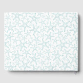 Livre D'or Motif turquoise Starfish | Maison de plage (Verso)
