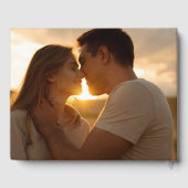 Livre D'or Mountain Floral Rustic Kraft Wedding Photo (Verso)