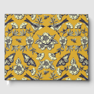 Livre D'or Moutarde Jaune et Oiseaux de la Marine, Papillons