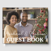 Livre D'or Mr & Mrs Mariage Photo Script élégant (Recto)