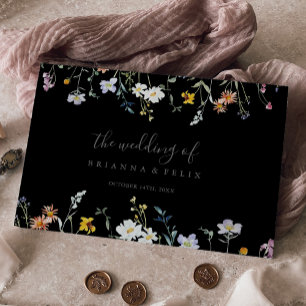 Livre D'or Multicolor sauvage noir Mariage