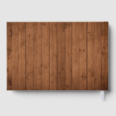 Livre D'or Mur de grange, Planches en bois, Planes, Mariage r (Verso)