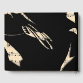 Livre d'or musical abstrait pêche (Verso)