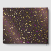 Livre D'or musique, note, clef, bande, symbole, brillant, élé (Verso)