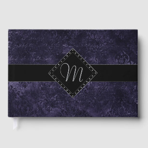 Livre D'or Mystic-Topaz Ombre   Monogramme rose violet bleu