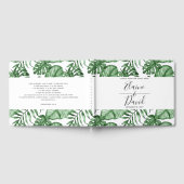 Livre D'or Nature tropicale rustique Mariage de verdure botan (Complet)