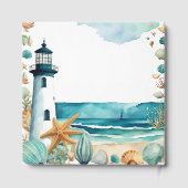 Livre D'or Nautical Lighthouse Wedding Guest Book (Verso)
