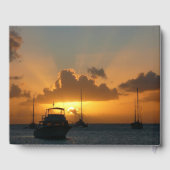 Livre D'or Navires et Sunset Tropical Seascape (Verso)