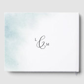 Livre D'or Nettoyage aquarelle | Mariage arrière du monogramm (Verso)