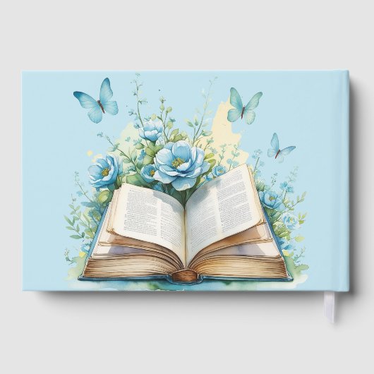Livre D'or New Chapter Blue Boy Brunch StoryBook Baby Shower (Verso)