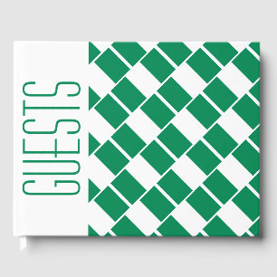 Livre D'or NIGERIA DRAPEAU Patriotique Customisé BLANC Nigéri