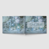 Livre D'or Noël Mariage d'hiver Ornements Arbre Turquoise ble (Complet)