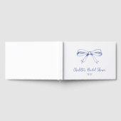 Livre D'or Noeud Papillon Coquette Script Manuscrit Mariage (Complet)