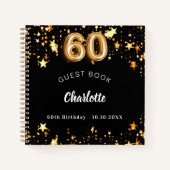 Livre d'or noir 60e anniversaire étoiles (Devant)