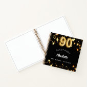 Livre d'or noir 90e anniversaire étoiles (Intérieur)
