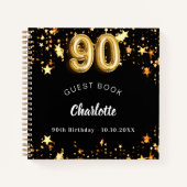 Livre d'or noir 90e anniversaire étoiles (Devant)