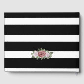 Livre D'or Noir Blanc Confetti Blush Floral Mariage (Verso)