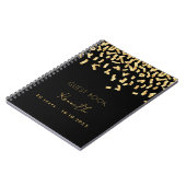 Livre d'or noir confetti (Côté gauche)