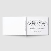 Livre D'or Noir et blanc 50e anniversaire de mariage (Complet)