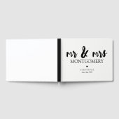 Livre D'or Noir et blanc M & Mme Calligraphy (Complet)