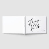 Livre D'or Noir Et Blanc Toujours Et Pour Toujours Mariage Sc (Complet)