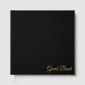 Livre d'or noir intemporel pour souvenirs et notes (Recto)