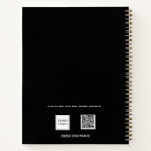 Livre d'or noir parties scintillant photo (Dos)