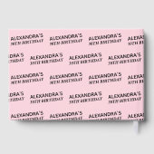 Livre D'or Nom Black Blush rose Anniversaire (Verso)