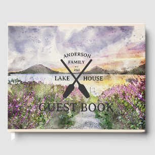 Livre D'or Nom de famille personnalisé Lake House