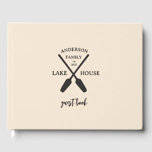 Livre D'or Nom de famille personnalisé Lake House