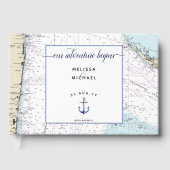 Livre D'or ⚓️ Notre aventure commence Floride Mariage nautiqu (Recto)