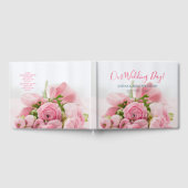 Livre D'or Notre jour de mariage, Noms & Date, Fleurs, do-it- (Complet)