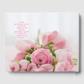 Livre D'or Notre jour de mariage, Noms & Date, Fleurs, do-it- (Verso)