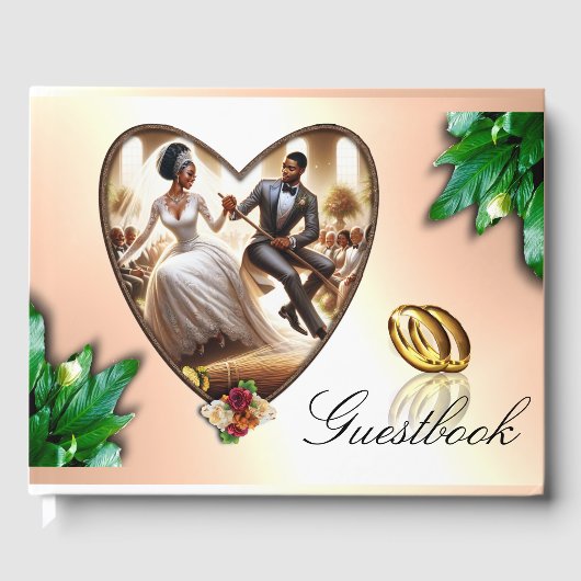 Livre D'or Notre Mariage Jour Bliss Élégant (Recto)