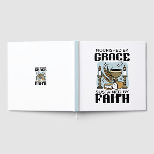 Livre D'or Nourri par la Grâce, Soutenu par la Foi Design