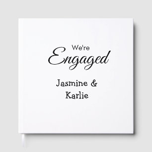 Livre D'or Nous sommes un couple fiancé nom romantique simple