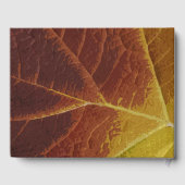 Livre D'or Nuances de Mariage feuille d'automne (Verso)