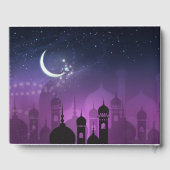 Livre D'or Nuits Arabes Marocaine Violet clair de lune (Verso)