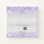 Livre d'or nuptiale douche lavande argent (Dos)