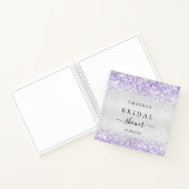 Livre d'or nuptiale douche lavande argent (Intérieur)