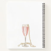Livre d'or nuptiale douche perles roses Prosecco (Dos)