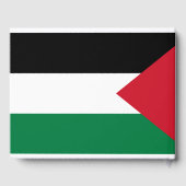 Livre D'or officiellement le drapeau de l'État de Palestine (Verso)