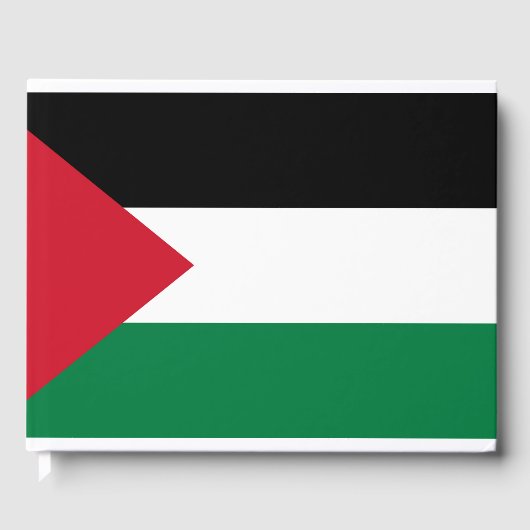 Livre D'or officiellement le drapeau de l'État de Palestine (Recto)